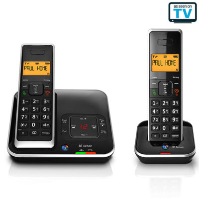 BT Xenon 1500 Cordless Telephone with Answering Machine – Twin Handsets BT Xenon 1500 Cordless Telephone with Answering Machine – Twin Handsets